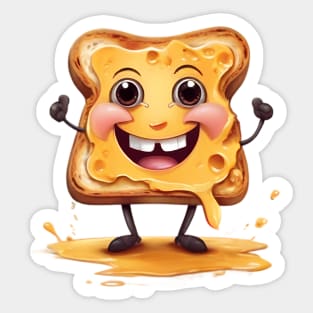 Cheesy Chuckle Toast Sticker